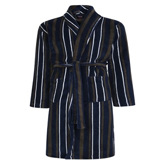 PJ149 Striped Fleece Gown 2XL-8XL