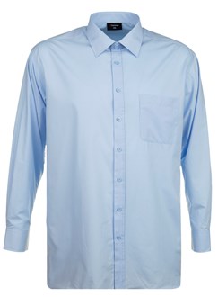SH151 Plain Collar Long Sleeve Shirt 2-8xl